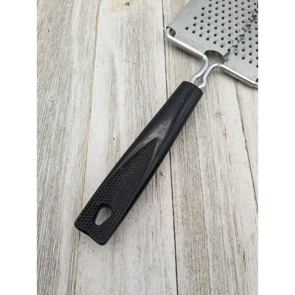 Ekco Grater Zester Cheese Garlic 11 3/4" Stainless Steel Hand Held Black - Picture 3 of 7